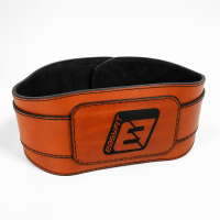 Атлетический пояс EasyFit Training Belt, кожа, S (65-85 см), коричневый