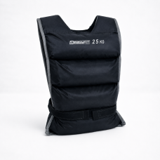 Жилет для утяжеления EasyFit, Вес 25 кг, Оксфорд, Песок, Черный