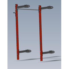 Стійка силова відкидна WallFit Pro MS 115, 230×125×56 см