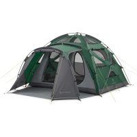 Палатка CampShield AirBase 4P Flea Pro 305, 4-местная, с внутренней сеткой, зелёная/серая
