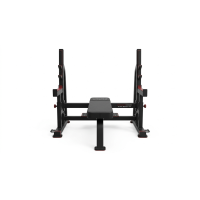 Лава для жиму горизонтальна PowerCore Elite Bench X5, комерційна, чорна