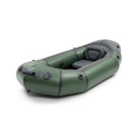 Надувная лодка AquaDrift SoloPack 220, одноместная, сверхлегкая, зелёная/серая