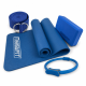 Набор для йоги: Коврик EasyFit 180x60 см, толщина 10 мм, NBR + Блок для йоги EasyFit EVA + Кольцо для пилатеса 38 см + Ремень для йоги