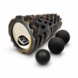 Набор для МФР: Массажный ролик EasyFit Grid Roller 33 см v.1.1 Multi + Массажный мячик EasyFit EPP 12 см + Массажный мячик EasyFit TPR двойной 12х6 см