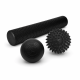 Набір для йоги: Масажний ролик EasyFit Foam Roller 90 см + Масажний м'ячик EasyFit каучук 6.5 см + Масажний м'ячик EasyFit PVC 9 см жорсткий