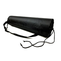Чохол для килимка EasyFit, Довжина 65 см, Діаметр 17 см, Поліестер, Чорний, Для зберігання та транспортування спортивного килимка