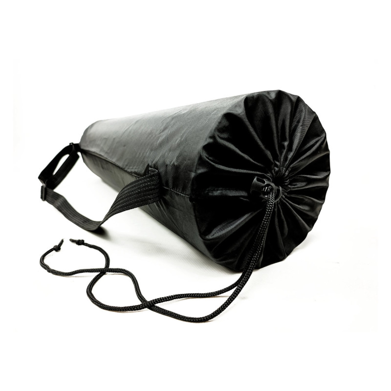 Чохол для килимка EasyFit, Довжина 65 см, Діаметр 17 см, Поліестер, Чорний, Для зберігання та транспортування спортивного килимка