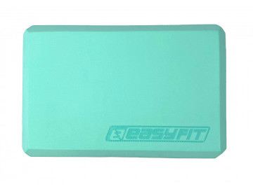 Блок для йоги EasyFit, Довжина 23 см, Ширина 15,5 см, Піна EVA, М'ятний