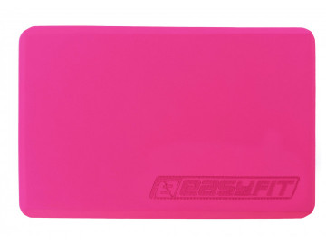 Блок для йоги EasyFit, Довжина 23 см, Ширина 15,5 см, Піна EVA, Рожевий
