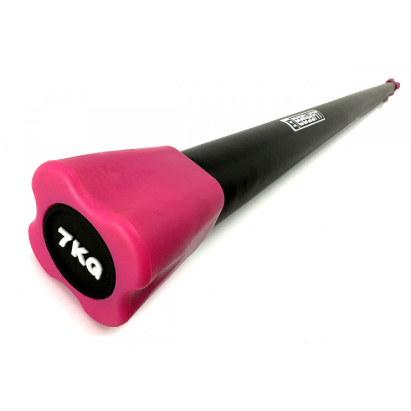 Бодібар (Body Bar) EasyFit (палка гімнастична), Вага 7 кг, Метал, Неопрен, Рожевий