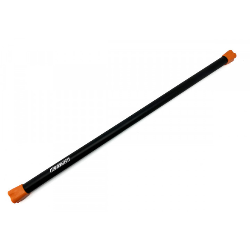 Бодібар (Body Bar) EasyFit (палка гімнастична), Вага 9 кг, Метал, Неопрен, Помаранчевий