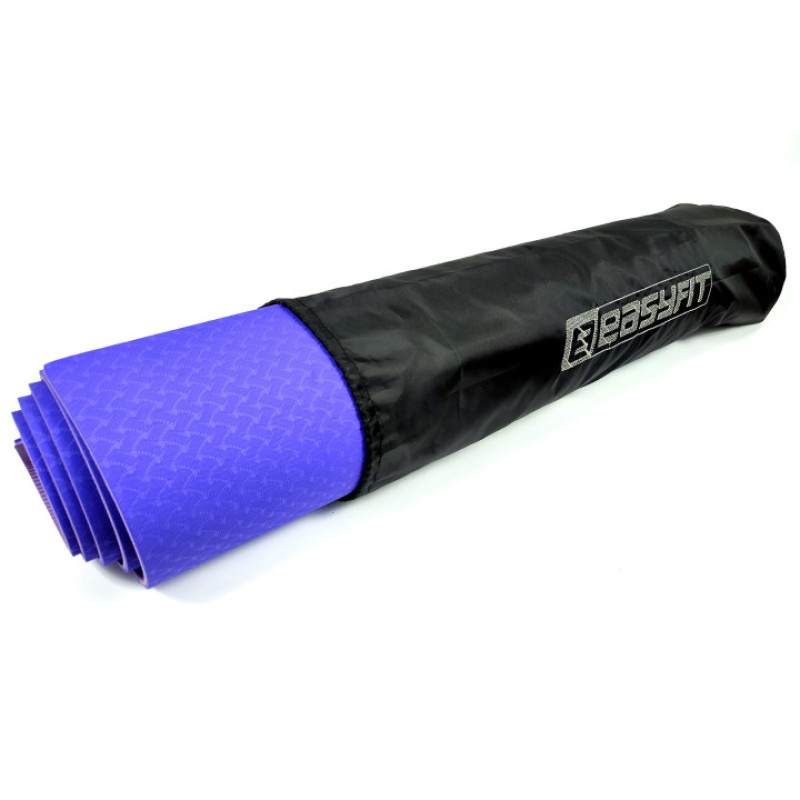 Чехол для коврика EasyFit, Длина 60 см, Диаметр 17 см, Полиэстер, Черный, Для хранения и транспортировки спортивного коврика