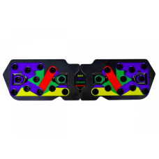 Дошка для віджимань EasyFit Wave тренажер фігурний, Довжина 71 см, Ширина 19 см, ABS-пластик, Чорний