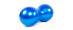 М'яч для фітнесу EasyFit Peanut (фітбол горіх-арахіс), Діаметр 45 см, Довжина 90 см, Синій
