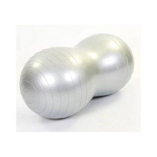 М'яч для фітнесу EasyFit Peanut (фітбол горіх-арахіс), Діаметр 45 см, Довжина 90 см, Сірий