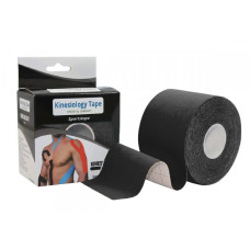 Кінезіологічний тейп EasyFit Kinesio, Довжина 5 м, Чорний