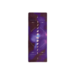 Коврик EasyFit BlackMoon для йоги, длина 183 см, ширина 61 см, толщина 3 мм, каучук/замша, фиолетовый