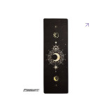 Килимок EasyFit BlackMoon для йоги, довжина 183 см, ширина 61 см, товщина 3 мм, каучук/замша, чорний