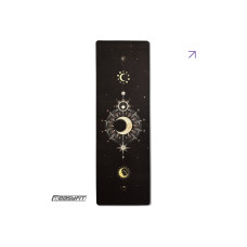 Килимок EasyFit BlackMoon для йоги, довжина 183 см, каучук/замша, чорний