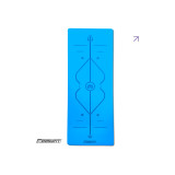 Профессиональный коврик EasyFit Pro для йоги, 184x68 см, толщина 5 мм, каучук, голубой