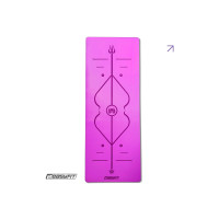 Профессиональный коврик EasyFit Pro для йоги, 184x68 см, толщина 5 мм, каучук, фиолетовый