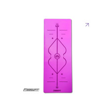 Профессиональный коврик EasyFit Pro для йоги, 184x68 см, толщина 5 мм, каучук, фиолетовый