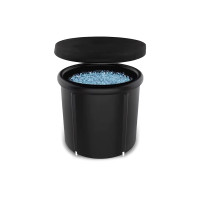 Каркасная ледяная крио-ванна EasyFit (круглый бассейн для оздоровления), Объем 375 л, Размер 75х80 см, Вес 3,1 кг, Черный