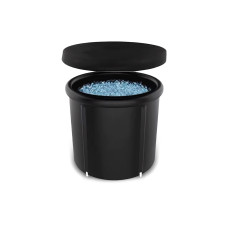 Каркасная ледяная крио-ванна EasyFit (круглый бассейн для оздоровления), Объем 375 л, Размер 75х80 см, Вес 3,1 кг, Черный