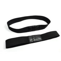 Лямки атлетические EasyFit, 36×3,5 см, хлопок, черный