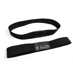 Лямки атлетические EasyFit, 36×3,5 см, хлопок, черный