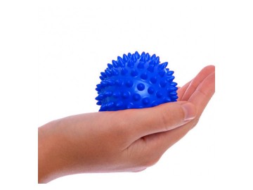 Масажний м'ячик EasyFit PVC 9 см жорсткий синій