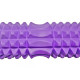 Массажный ролик (валик) EasyFit Grid Roller v.1.2, Длина 33 см, Диаметр 13 см, Каркас из высокопрочного пластика, Пена EVA с массажной поверхностью, для МФР, фитнеса, йоги и реабилитации, Фиолетовый
