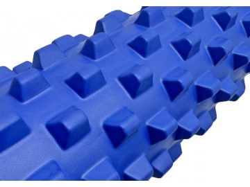 Масажний ролик EasyFit Grid Roller PRO 45 см Синій