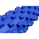 Массажный ролик (валик) EasyFit Grid Roller PRO, Длина 45 см, Диаметр 14 см, Каркас из высокопрочного пластика, Пена EVA с массажной поверхностью 3D, для МФР, фитнеса, йоги и реабилитации, Синий