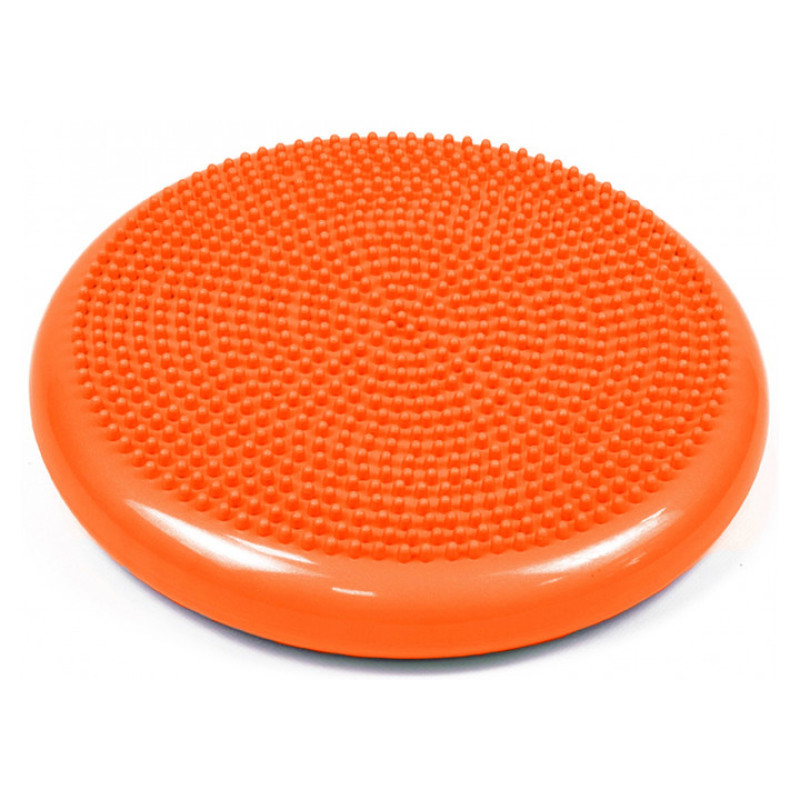 Балансировочная массажная подушка EasyFit, Диаметр 33 см, Максимальная нагрузка 120 кг, Резина, Оранжевый