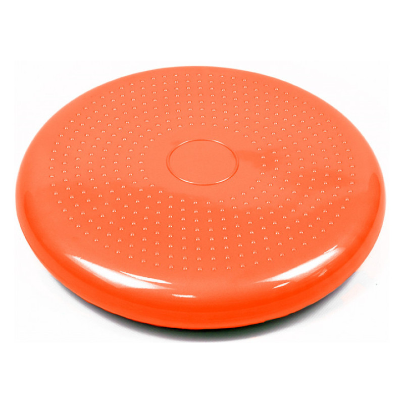 Балансировочная массажная подушка EasyFit, Диаметр 33 см, Максимальная нагрузка 120 кг, Резина, Оранжевый
