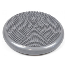 Балансировочная массажная подушка EasyFit, Диаметр 33 см, Максимальная нагрузка 120 кг, Резина, Серый
