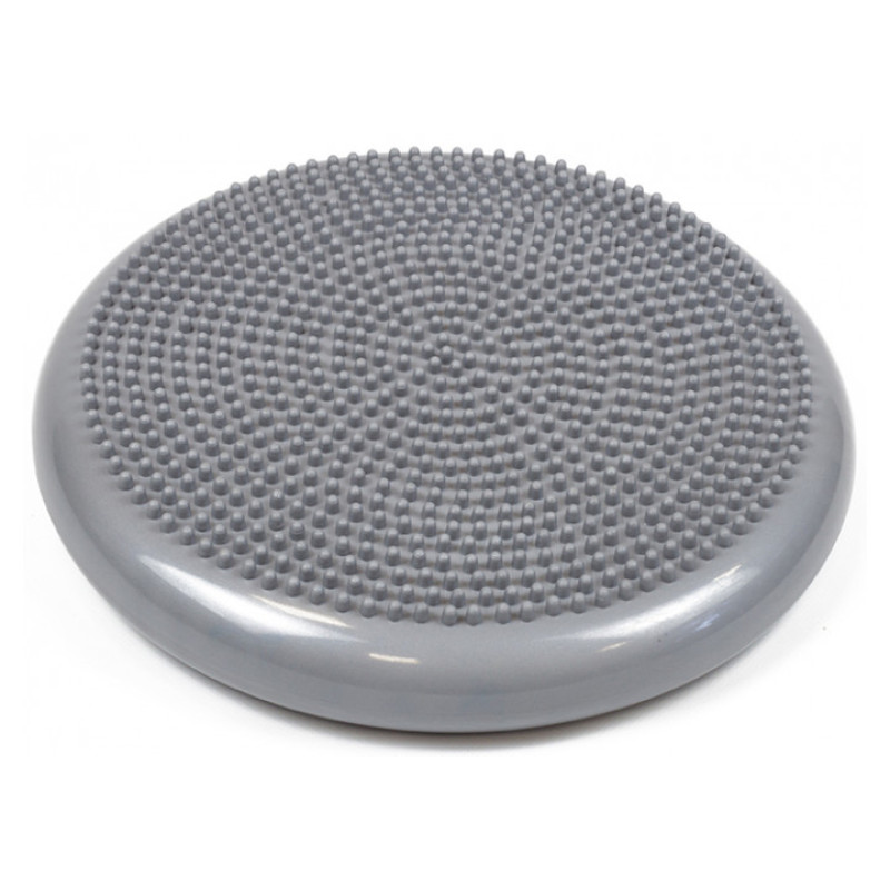 Балансувальна масажна подушка EasyFit, Діаметр 33 см, Максимальне навантаження 120 кг, Гума, Сірий