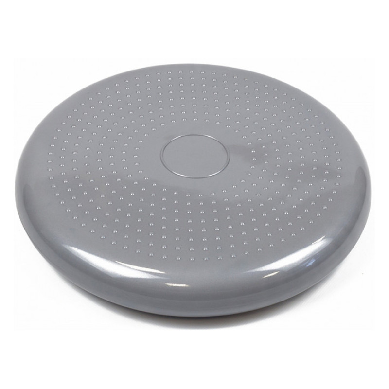 Балансувальна масажна подушка EasyFit, Діаметр 33 см, Максимальне навантаження 120 кг, Гума, Сірий