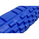 Масажний ролик (валик) EasyFit Grid Roller v.2.1, Довжина 45 см, Діаметр 14 см, Каркас із високоміцного пластику, Піна EVA з масажною поверхнею 3D, для МФР, фітнесу, йоги та реабілітації, Синій