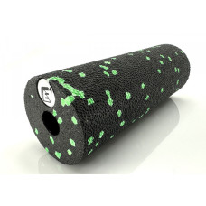 Массажный ролик (валик) EasyFit EPP, Длина 15 см, Диаметр 5 см, EPP (вспененный полипропилен), для МФР, фитнеса, йоги и реабилитации, Черно-салатовый