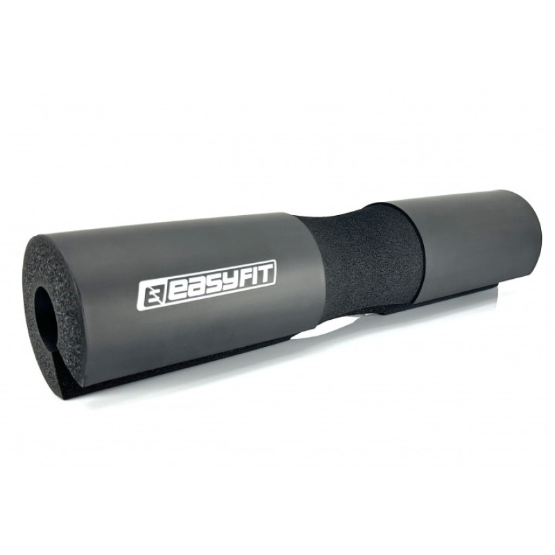 Накладка на гриф смягчающая EasyFit NBR, Длина 44 см, Диаметр 9 см, Вспененный каучук (NBR), Чёрный