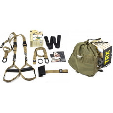 Петлі TRX Tactical Gym T4 (підвісні тренувальні петлі),  Довжина 110-230 см, Ширина строп 3,8 см, макс. вага 180 кг, Включає подовжувач  TRX Xtender: 97 см, Хакі