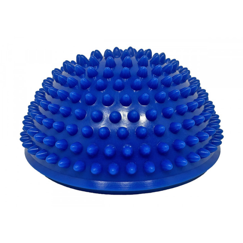 Полусфера массажная киндербол EasyFit, Мягкая, Диаметр 16 см, Высота 8 см, Резина, Синий
