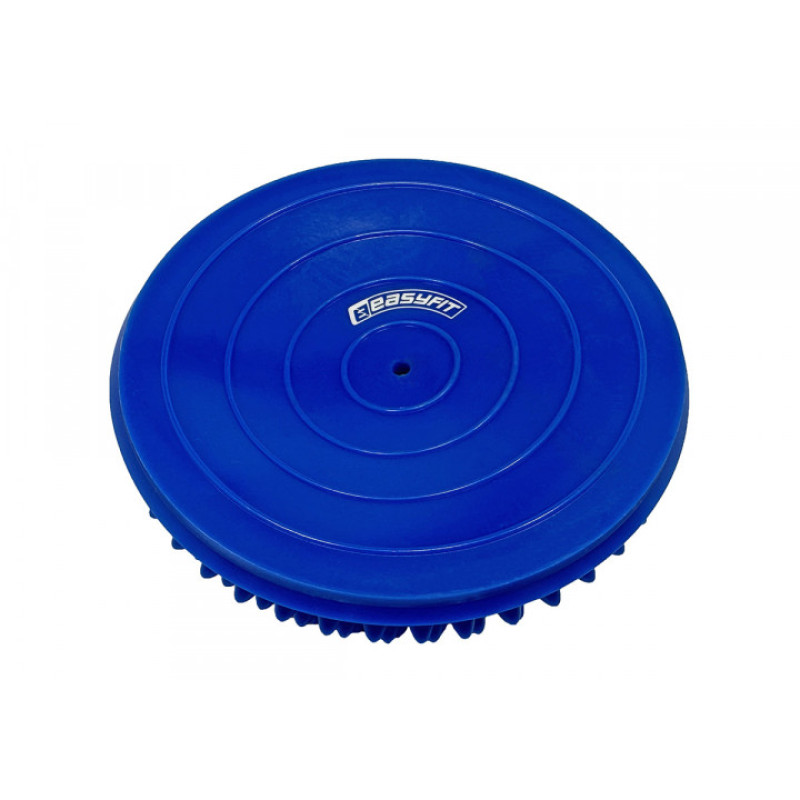 Полусфера массажная киндербол EasyFit, Мягкая, Диаметр 16 см, Высота 8 см, Резина, Синий