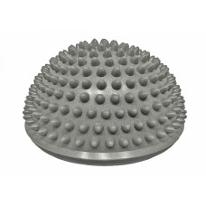 Полусфера массажная киндербол EasyFit, Мягкая, Диаметр 16 см, Высота 8 см, Резина, Серый