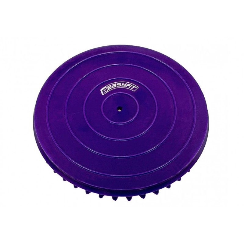 Полусфера массажная киндербол EasyFit, Мягкая, Диаметр 16 см, Высота 8 см, Резина, Фиолетовый