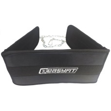 Пояс EasyFit для обтяжень, Розмір М, Максимальне навантаження 150 кг, Матеріал Оксфорд, Сталь, Чорний