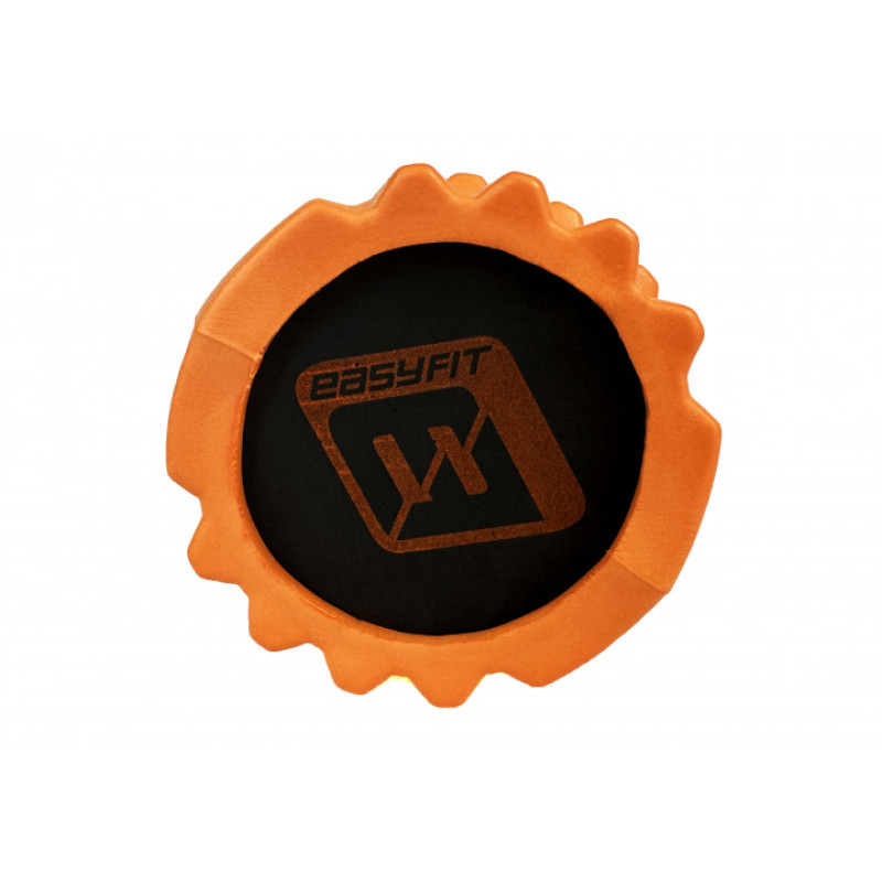 Масажний ролик EasyFit Solid Roller v.1.1s, Довжина 33 см, Діаметр 13,5 см, EVA-піна, Помаранчевий