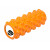 Массажный ролик (валик) EasyFit Grid Roller Extreme, Длина 33 см, Диаметр 14 см, Каркас из высокопрочного пластика, Пена EVA с массажной поверхностью 3D, для МФР, фитнеса, йоги и реабилитации, Оранжевый